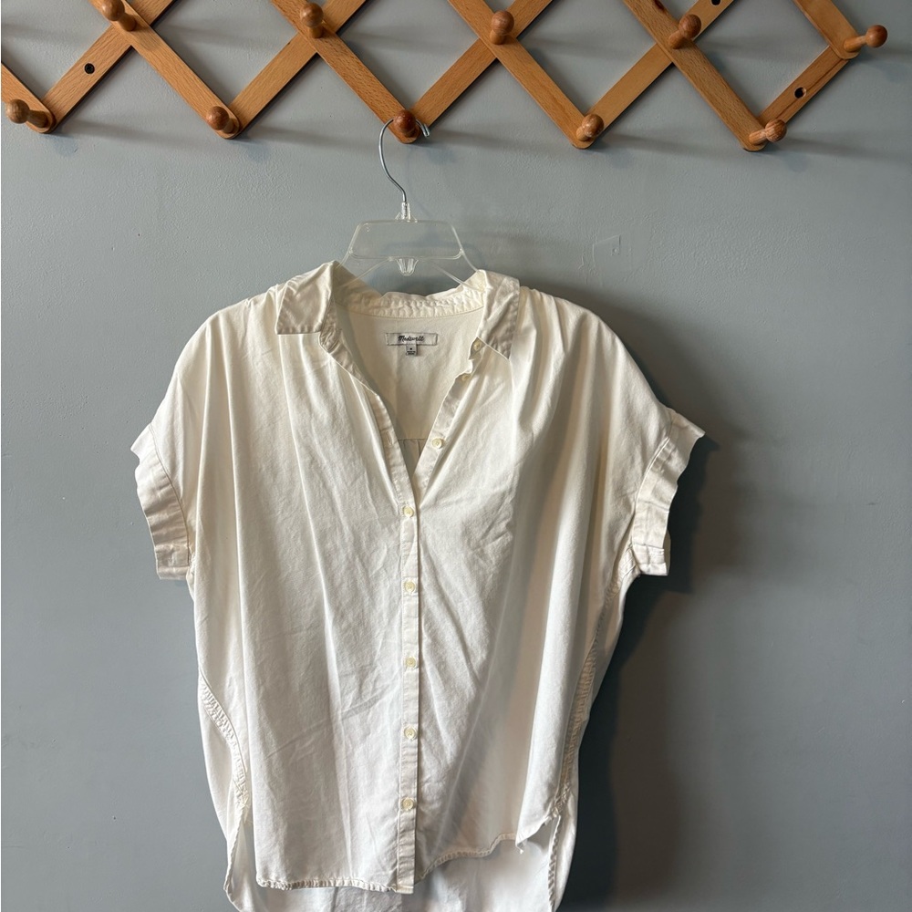 Madewell Cream Button-Down Shirt